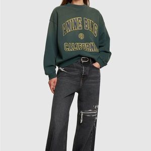 Anine Bing Jaci California cotton sweatshirt, worn once and in perfect condition